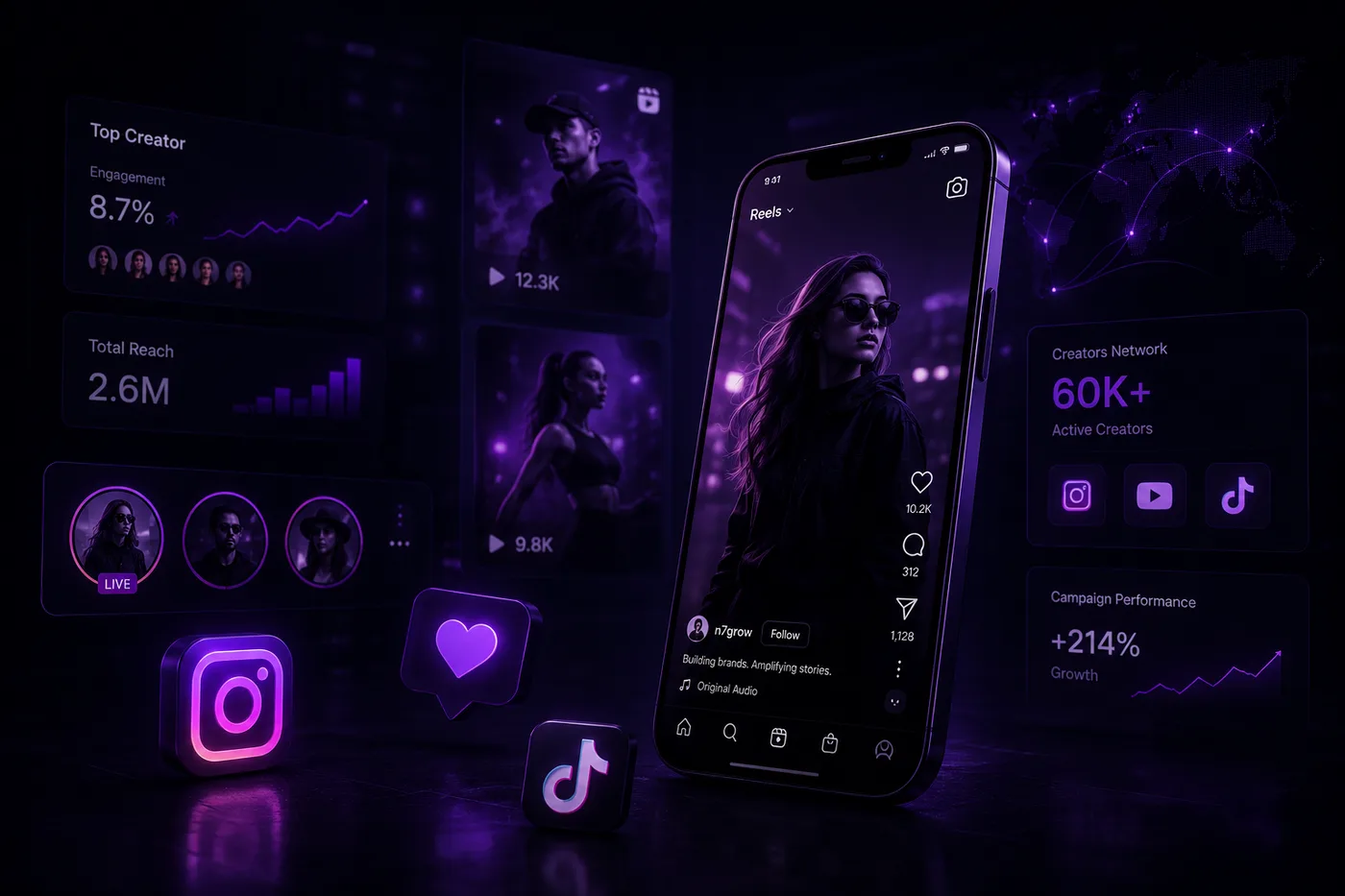 Influencer Ecosystem network by N7GROW